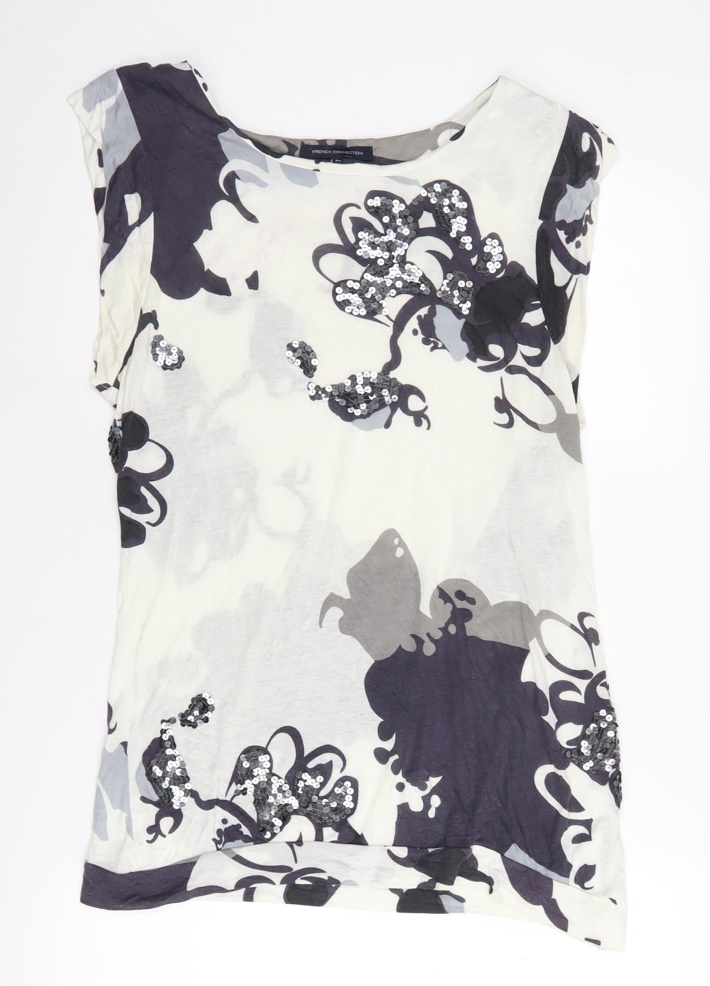 French Connection Womens XL Multicoloured Sequin Top