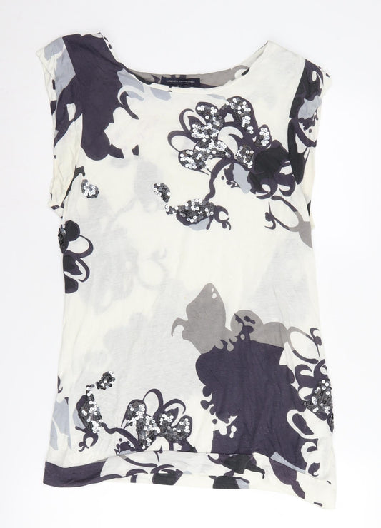 French Connection Womens XL Multicoloured Sequin Top