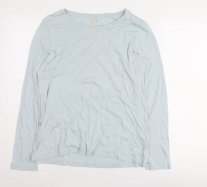 Womens UK Size L Jigsaw Blue Basic Jersey
