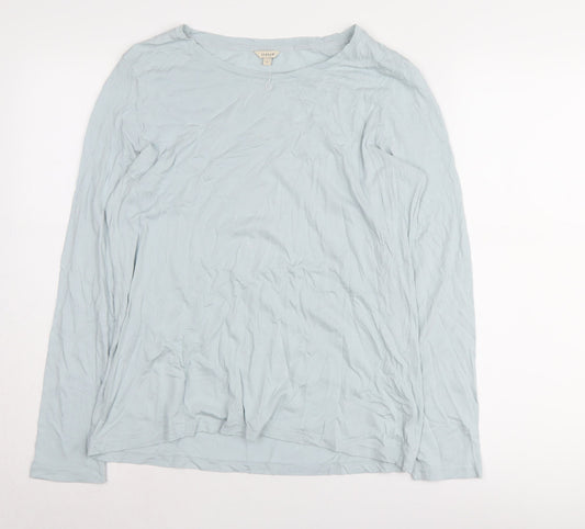 Womens UK Size L Jigsaw Blue Basic Jersey