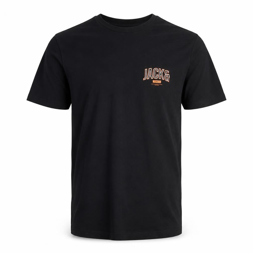 Mens UK Size S JACK & JONES Black  T-Shirt