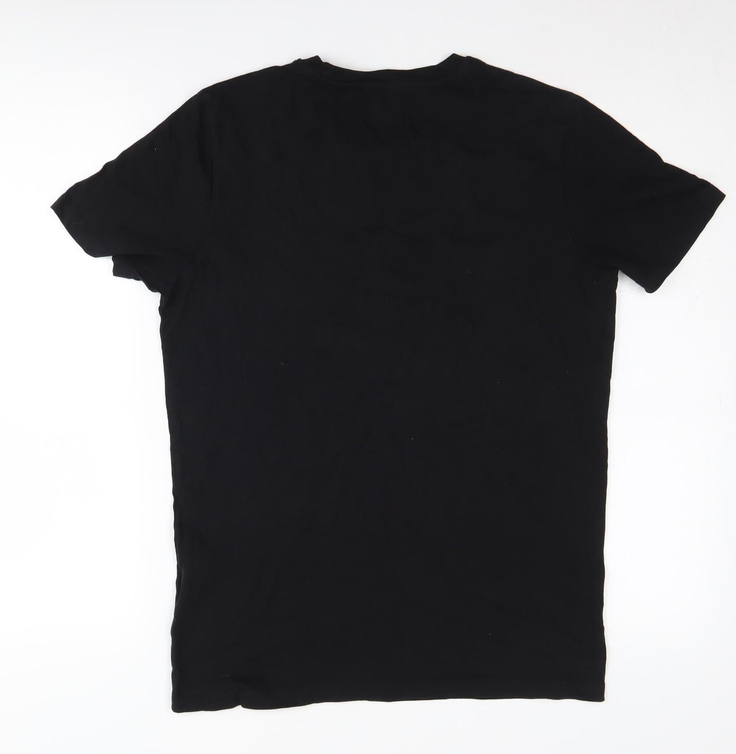 Mens UK Size S JACK & JONES Black  T-Shirt