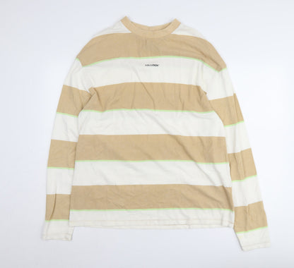 Mens UK Size M COLLUSION Beige Pullover Sweatshirt