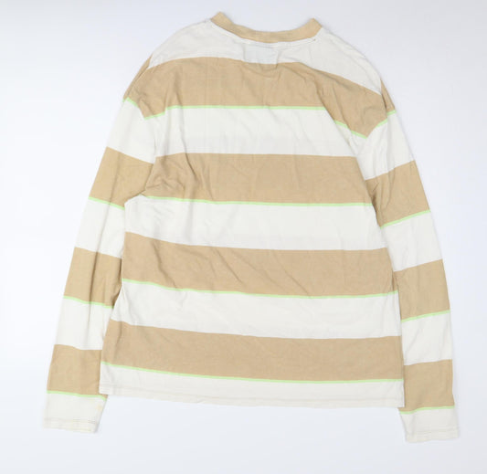 Mens UK Size M COLLUSION Beige Pullover Sweatshirt