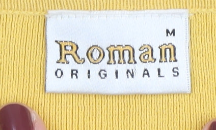 Womens UK Size M Roman Originals Yellow  Jumper