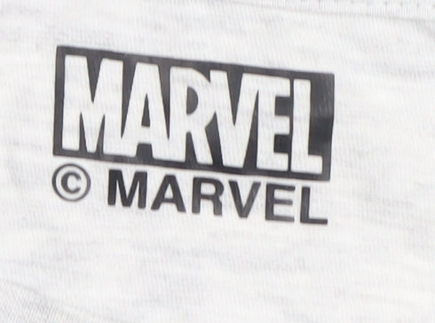 Marvel Men's Grey XL Graphic Print T-Shirt, Short Sleeve