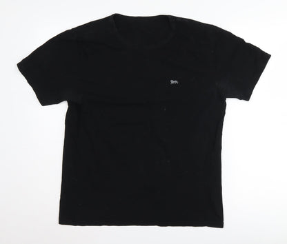 Unisex Adults UK Size 2XL Lonsdale Black Basic T-Shirt