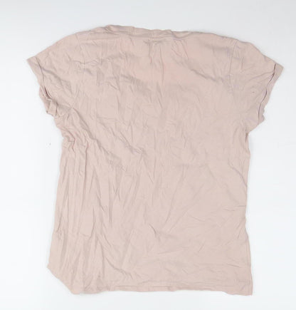 Womens UK Size XS Reiss Pink Basic T-Shirt