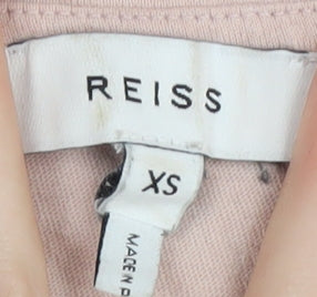 Womens UK Size XS Reiss Pink Basic T-Shirt