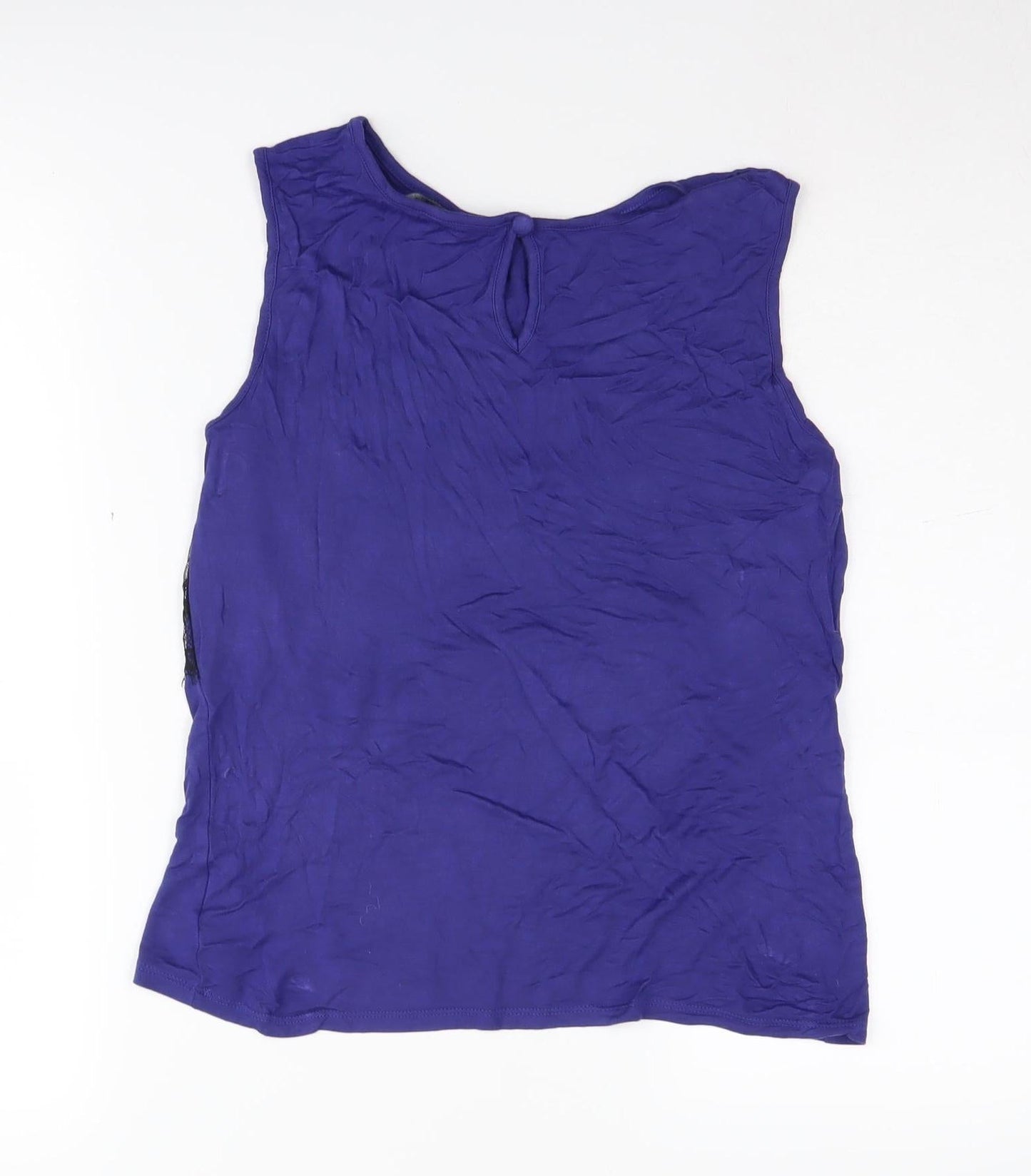 Womens UK Size 10 Dorothy Perkins Purple Basic Tank