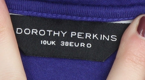 Womens UK Size 10 Dorothy Perkins Purple Basic Tank