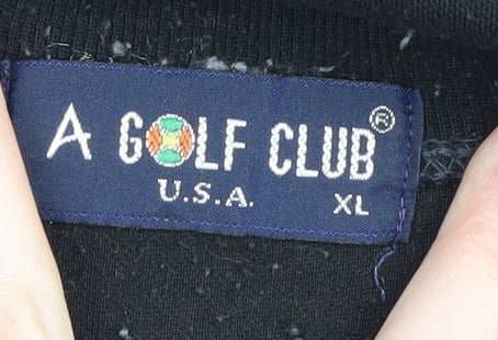 A Golf Club Men's Black XL Graphic T-Shirt
