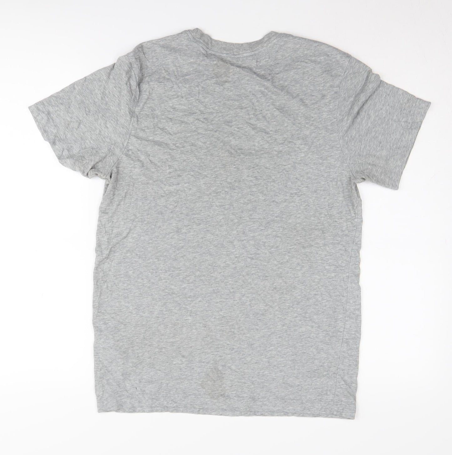 Nike Men's Grey Sports T-Shirt, Size S, Dri-Fit