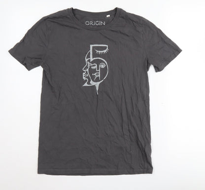 Stanley Stella Men's Black Graphic T-Shirt, Size S