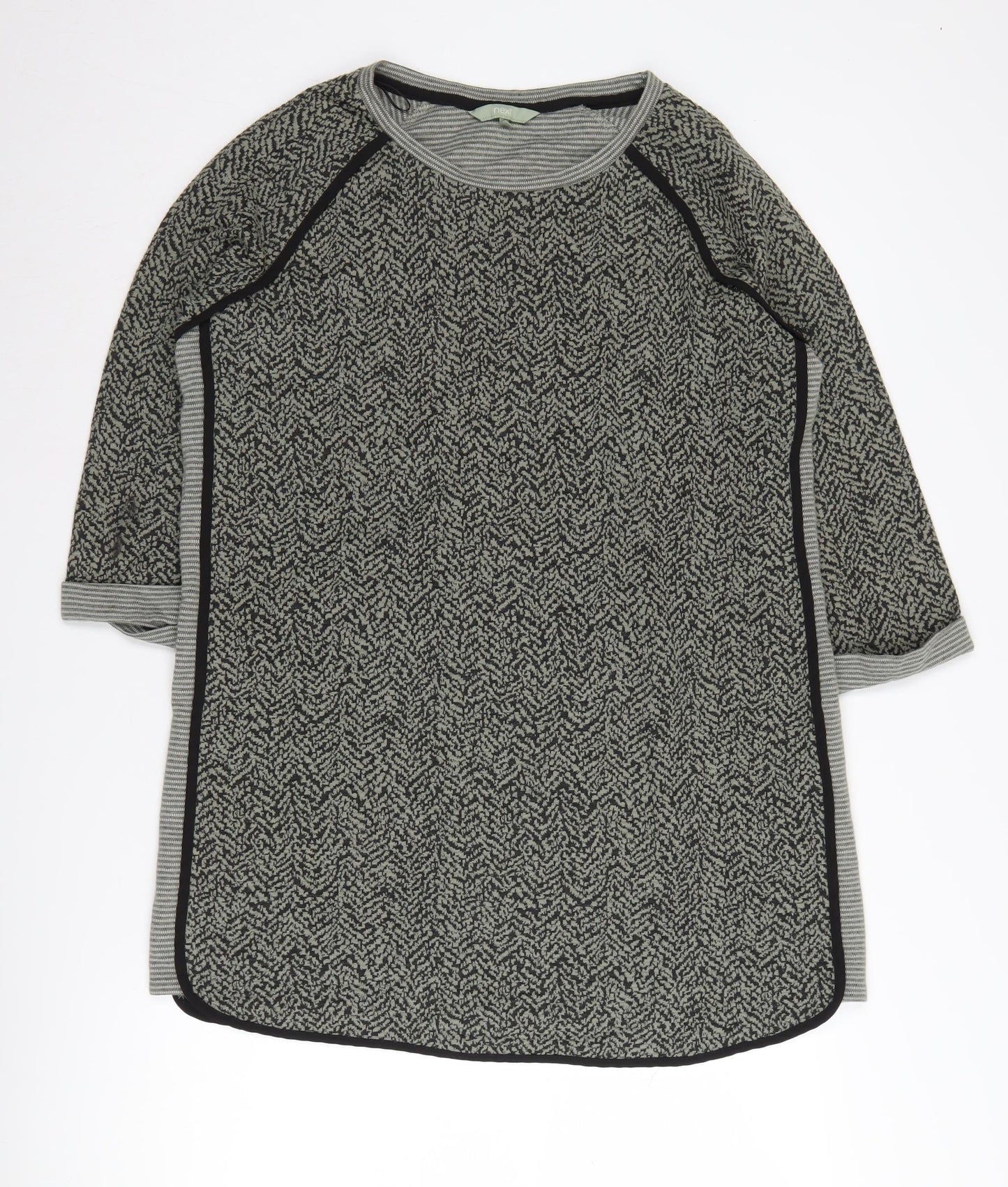 Next Women's Black Dress, Size 18, Herringbone Pattern