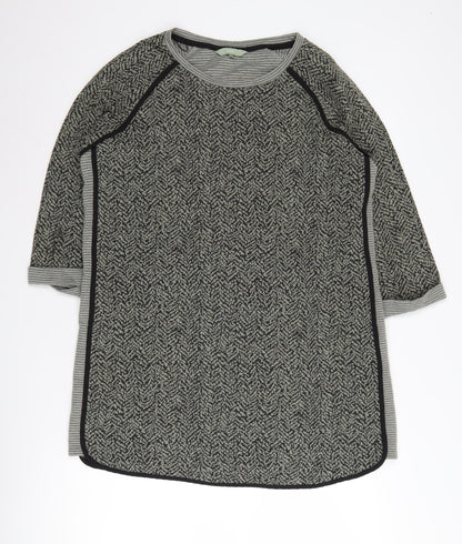 Next Women's Black Dress, Size 18, Herringbone Pattern