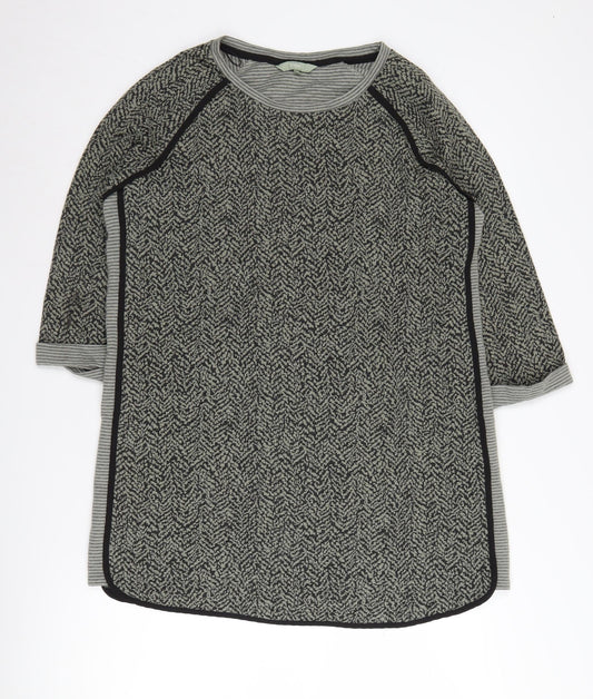 Next Women's Black Dress, Size 18, Herringbone Pattern