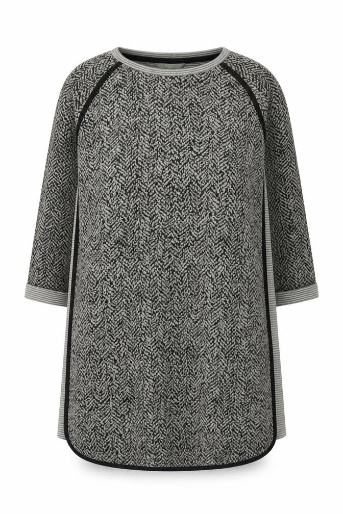 Next Women's Black Dress, Size 18, Herringbone Pattern