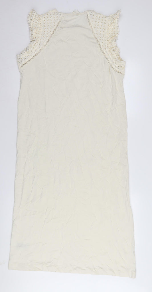 Marks and Spencer Women's Ivory Shift Dress M