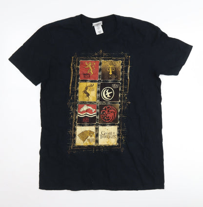 Mens UK Size M Game Of Thrones Black  T-Shirt