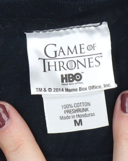 Mens UK Size M Game Of Thrones Black  T-Shirt