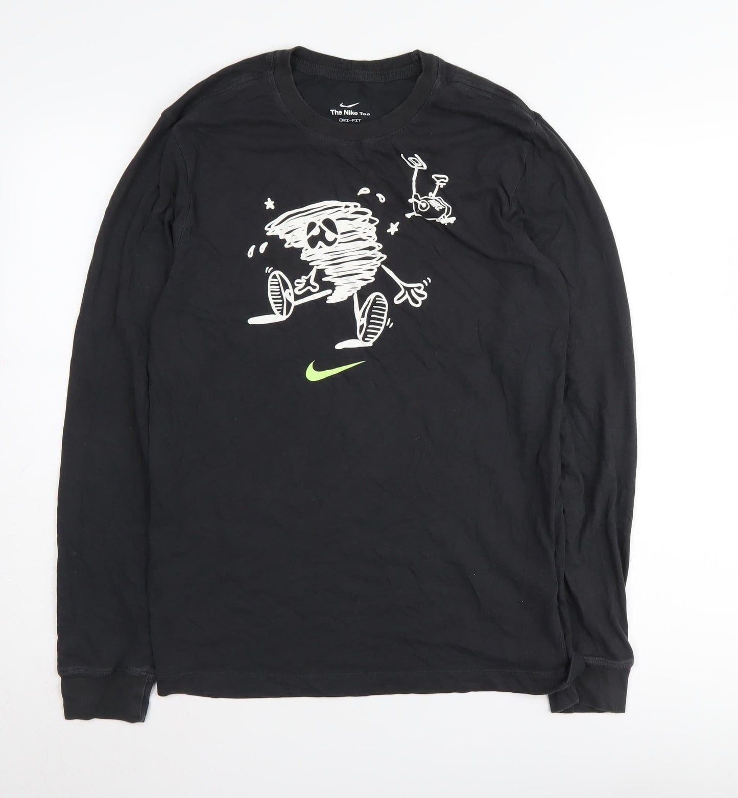 Nike Men’s Black Graphic Long Sleeve T-Shirt