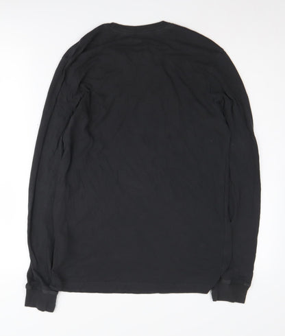 Nike Men’s Black Graphic Long Sleeve T-Shirt