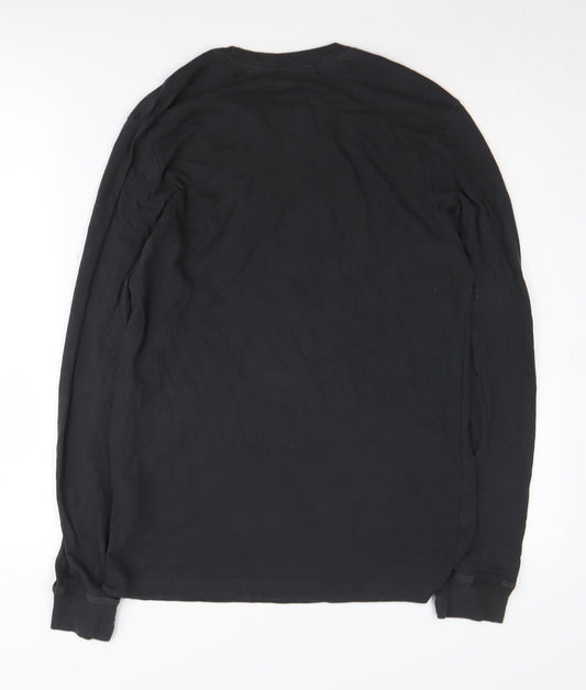 Nike Men’s Black Graphic Long Sleeve T-Shirt