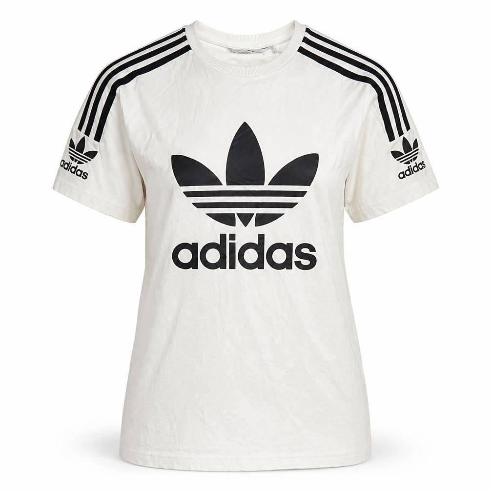 Womens UK Size 4 adidas White Basic T-Shirt