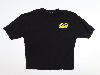 Mens UK Size S ASOS Design Black  T-Shirt