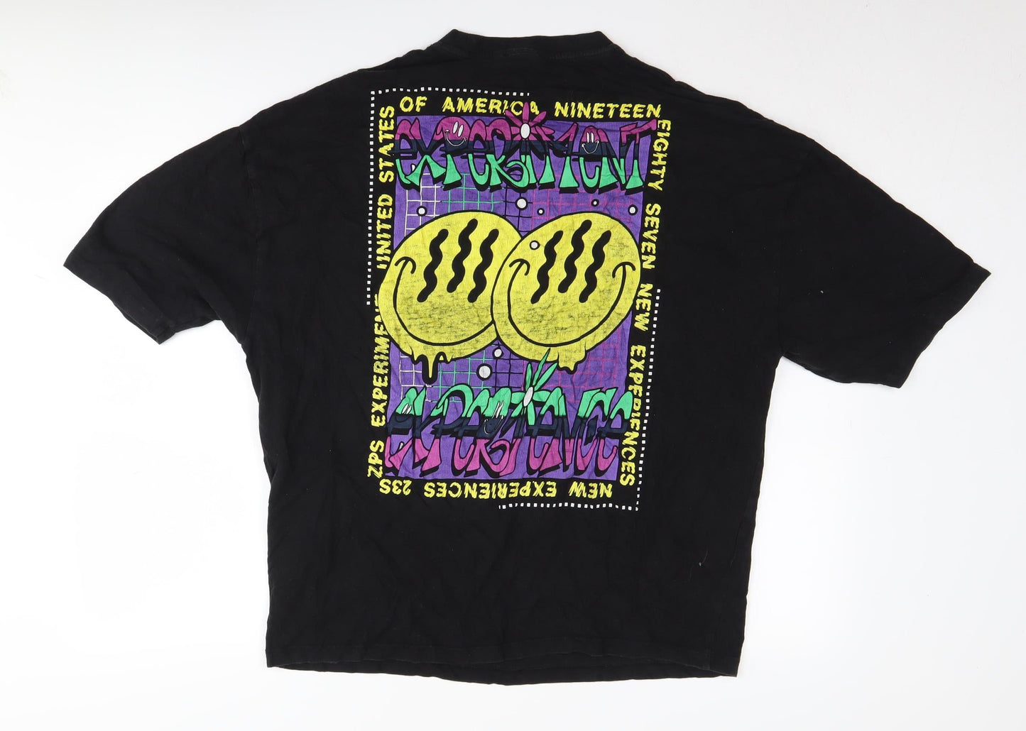 Mens UK Size S ASOS Design Black  T-Shirt