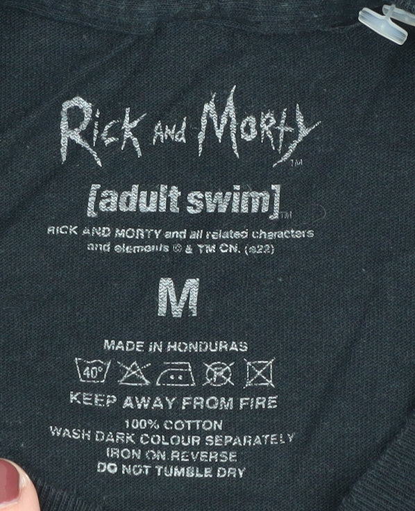 Rick and Morty Men's Black M Graphic T-Shirt