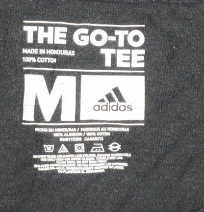 Adidas Men's Black M Cotton Logo T-Shirt Crew Neck