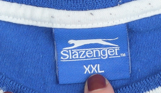 Slazenger Men's Blue Sleeveless Crew Neck T-Shirt 2XL