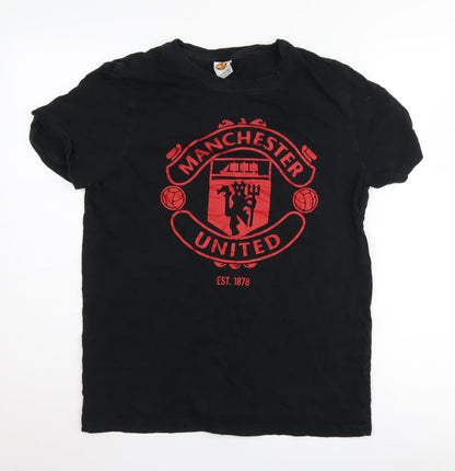 Manchester United Men's M Black Sports T-Shirt