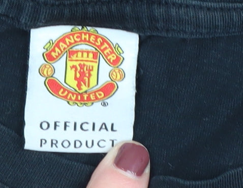 Manchester United Men's M Black Sports T-Shirt