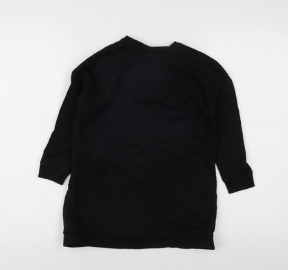 George Girls Black 'Friends' Tunic Sweatshirt 5-6 Years