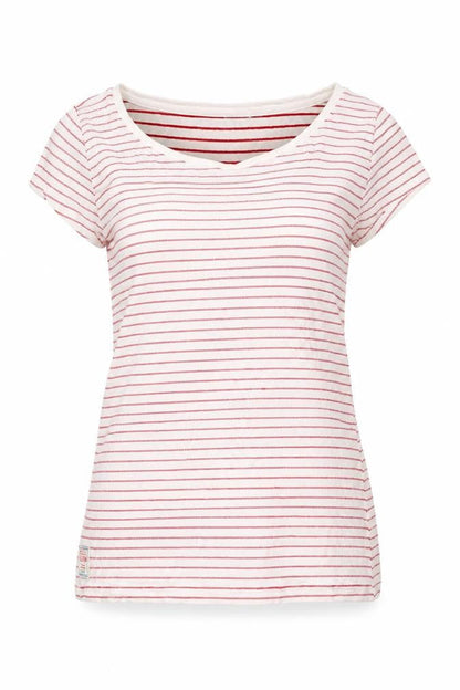 Womens UK Size 8 Brakeburn Red Basic T-Shirt