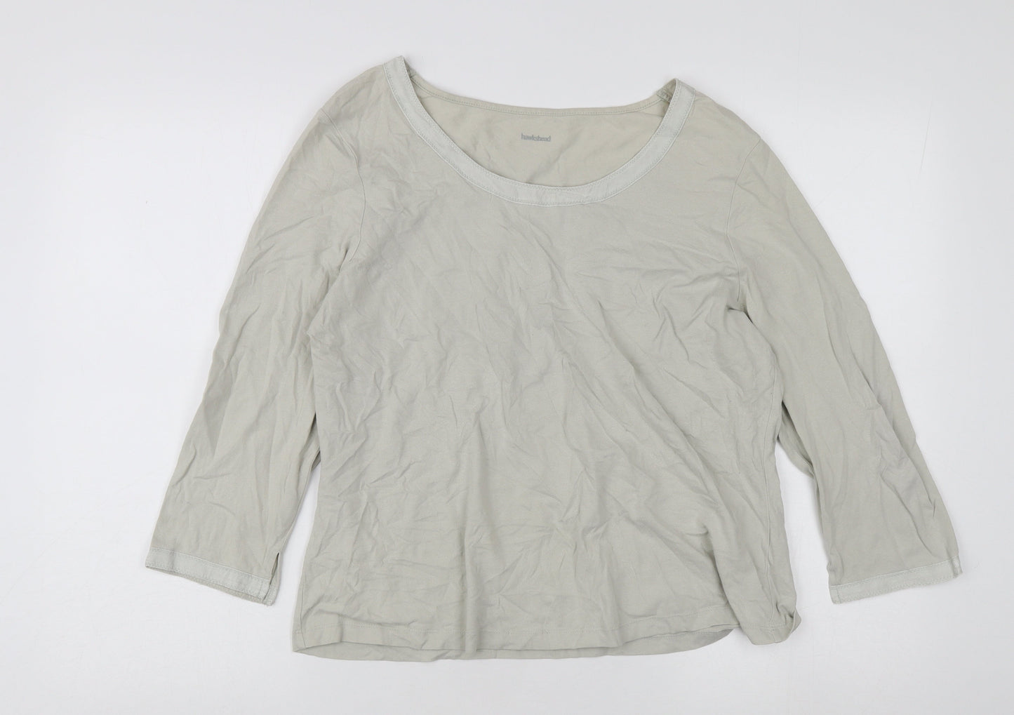Womens UK Size 18 Hawkshead Grey Basic T-Shirt