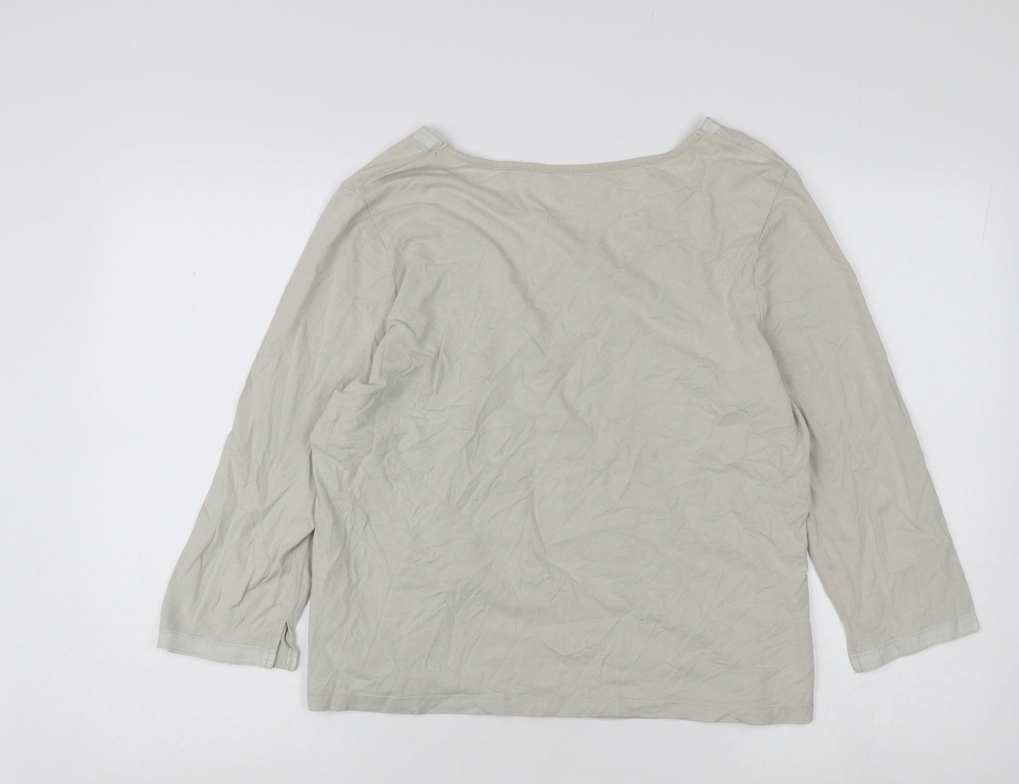 Womens UK Size 18 Hawkshead Grey Basic T-Shirt