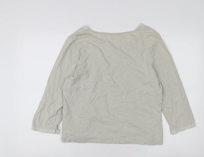 Womens UK Size 18 Hawkshead Grey Basic T-Shirt