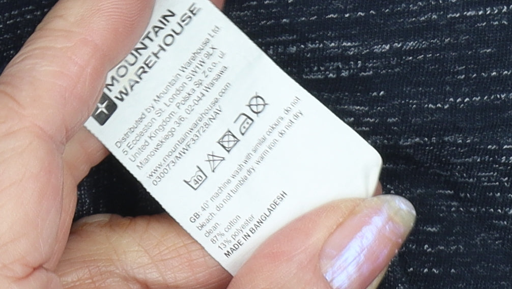 Mountain Warehouse Men's Blue Polo Shirt Size S