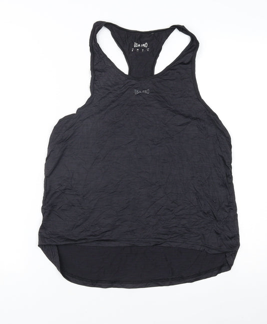 USA Pro Women's Black Tank Top Size 8 Gym Wear