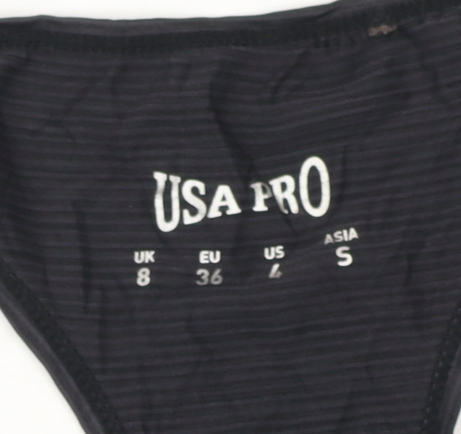 USA Pro Women's Black Tank Top Size 8 Gym Wear