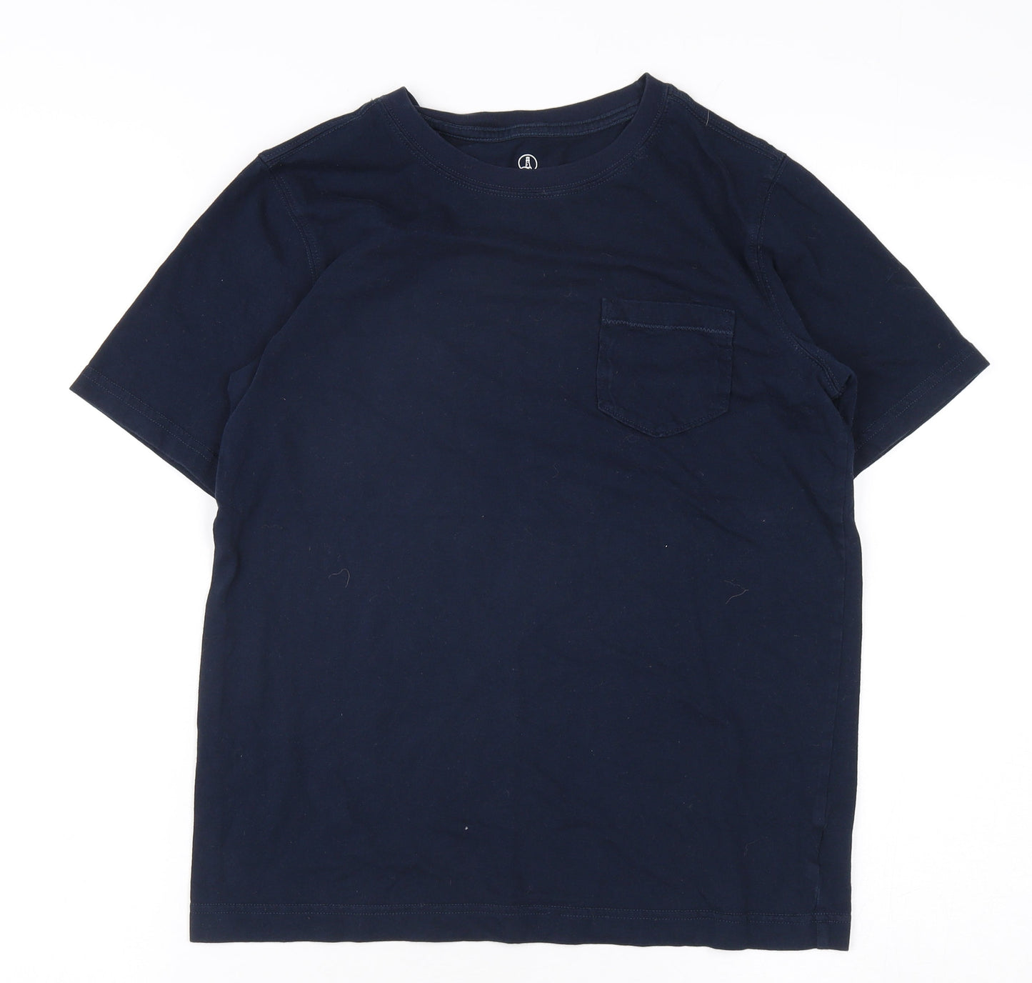 Lands' End Boys Blue T-Shirt 10-11 Years Short Sleeve Casual
