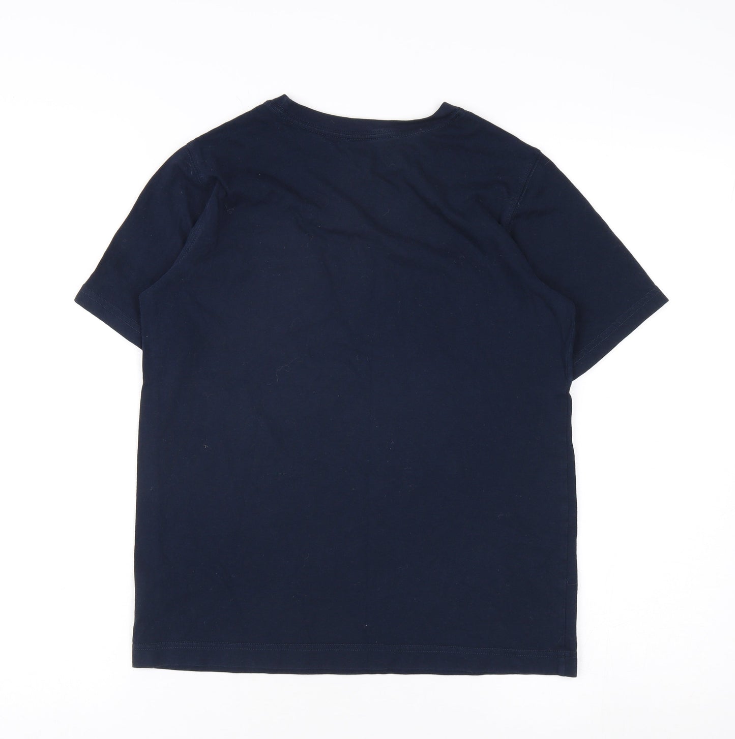 Lands' End Boys Blue T-Shirt 10-11 Years Short Sleeve Casual