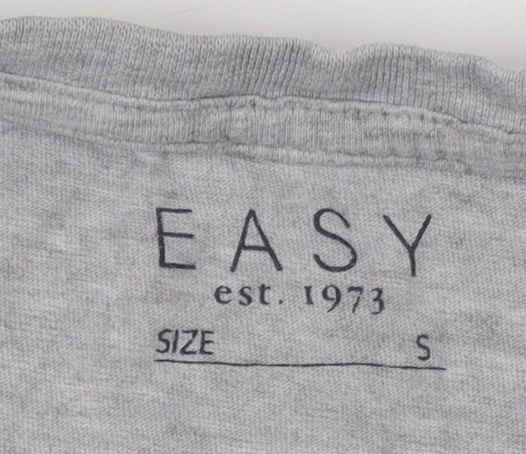 Mens UK Size S Easy Grey  T-Shirt