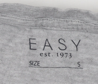 Mens UK Size S Easy Grey  T-Shirt