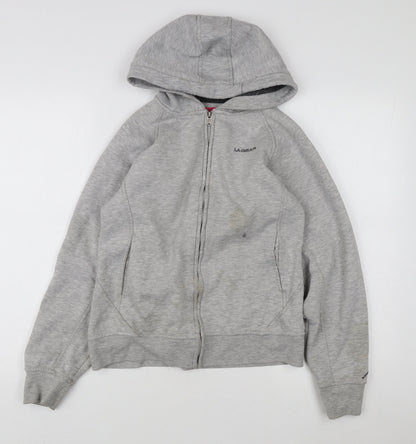 Womens UK Size 10 LA Gear Grey Full Zip Hoodie