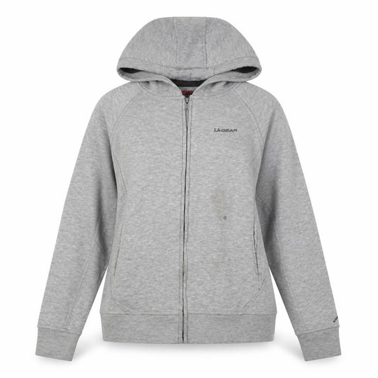 Womens UK Size 10 LA Gear Grey Full Zip Hoodie